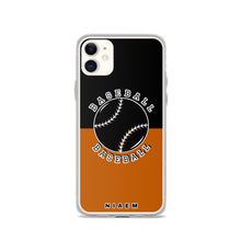 Load image into Gallery viewer, Baseball iPhone Case (Black &amp; Brown 1)
