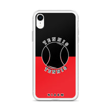 Load image into Gallery viewer, Tennis iPhone Case (Black &amp; Red 1)