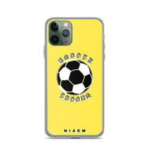 Load image into Gallery viewer, Soccer iPhone Case (Yellow 1)