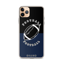 Load image into Gallery viewer, American Football iPhone Case (Black &amp; Navy)