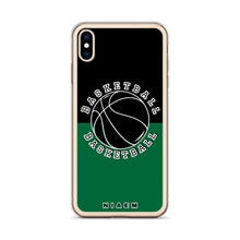 Load image into Gallery viewer, Basketball iPhone Case (Black &amp; Green 1)