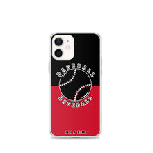Load image into Gallery viewer, Baseball iPhone Case (Black &amp; Red)