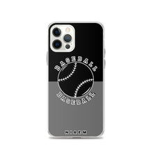 Load image into Gallery viewer, Baseball iPhone Case (Black &amp; Grey)