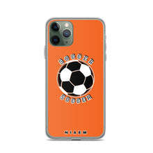 Load image into Gallery viewer, Soccer iPhone Case (Light Orange)