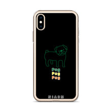 Load image into Gallery viewer, Green Pug iPhone Case