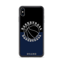 Load image into Gallery viewer, Basketball iPhone Case (Black &amp; Navy)