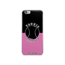 Load image into Gallery viewer, Tennis iPhone Case (Black &amp; Pink 1)