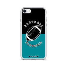 Load image into Gallery viewer, American Football iPhone Case (Black &amp; Blue 3)