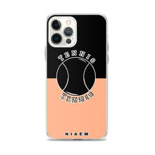 Load image into Gallery viewer, Tennis iPhone Case (Black &amp; Orange 2)
