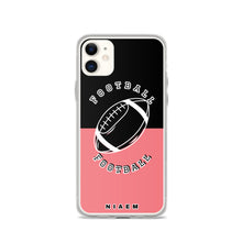 Load image into Gallery viewer, American Football iPhone Case (Black &amp; Pink 2)