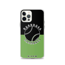 Load image into Gallery viewer, Baseball iPhone Case (Black &amp; Green)