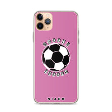 Load image into Gallery viewer, Soccer iPhone Case (Pink 1)