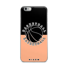 Load image into Gallery viewer, Basketball iPhone Case (Black &amp; Orange 2)
