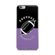 Load image into Gallery viewer, American Football iPhone Case (Black &amp; Purple 1)