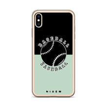 Load image into Gallery viewer, Baseball iPhone Case (Black &amp; Green 5)