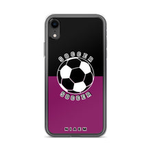 Load image into Gallery viewer, Soccer iPhone Case (Black &amp; Pink 6)