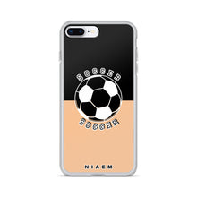 Load image into Gallery viewer, Soccer iPhone Case (Black &amp; Nude 1)