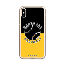 Load image into Gallery viewer, Baseball iPhone Case (Black &amp; Yellow)