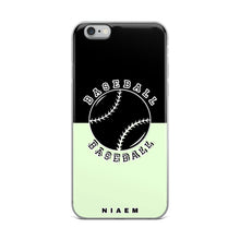 Load image into Gallery viewer, Baseball iPhone Case (Black &amp; Green 2)