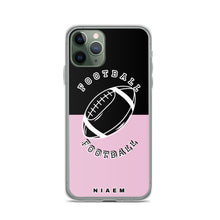 Load image into Gallery viewer, American Football iPhone Case (Black &amp; Pink 4)