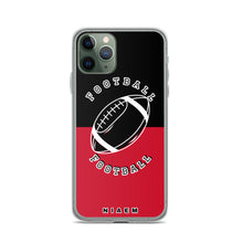 Load image into Gallery viewer, American Football iPhone Case (Black &amp; Red)