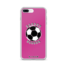 Load image into Gallery viewer, Soccer iPhone Case (Pink 5)