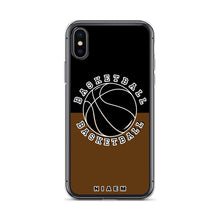 Load image into Gallery viewer, Basketball iPhone Case (Black &amp; Brown)