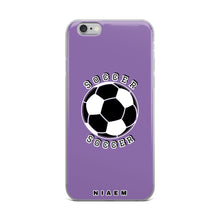 Load image into Gallery viewer, Soccer iPhone Case (Purple 1)