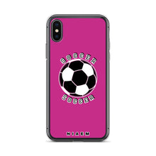 Load image into Gallery viewer, Soccer iPhone Case (Pink)