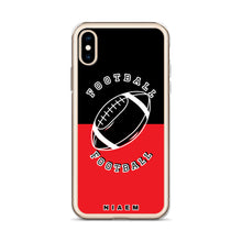 Load image into Gallery viewer, American Football iPhone Case (Black &amp; Red 1)