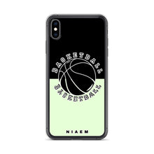 Load image into Gallery viewer, Basketball iPhone Case (Black &amp; Green 2)