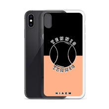 Load image into Gallery viewer, Tennis iPhone Case (Black &amp; Orange 2)