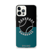 Load image into Gallery viewer, Baseball iPhone Case (Black &amp; Blue 4)