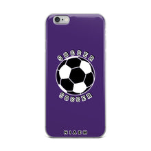 Load image into Gallery viewer, Soccer iPhone Case (Purple)