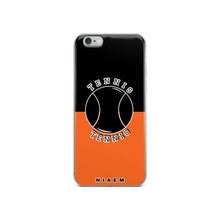Load image into Gallery viewer, Tennis iPhone Case (Black &amp; Orange)