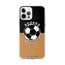 Load image into Gallery viewer, Soccer iPhone Case (Black &amp; Nude)