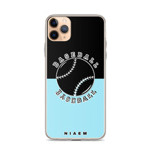 Load image into Gallery viewer, Baseball iPhone Case (Black &amp; Blue 6)