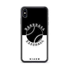 Load image into Gallery viewer, Baseball iPhone Case (Black &amp; White)