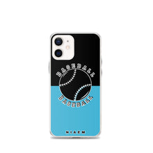 Load image into Gallery viewer, Baseball iPhone Case (Black &amp; Blue 7)