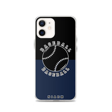 Load image into Gallery viewer, Baseball iPhone Case (Black &amp; Navy)