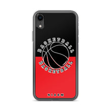 Load image into Gallery viewer, Basketball iPhone Case (Black &amp; Red 1)