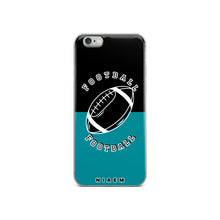 Load image into Gallery viewer, American Football iPhone Case (Black &amp; Blue 3)