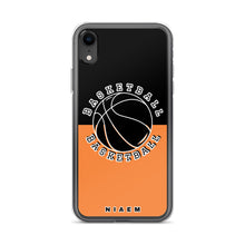 Load image into Gallery viewer, Basketball iPhone Case (Black &amp; Orange 1)