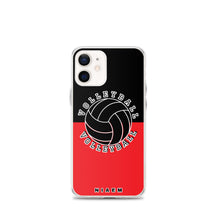 Load image into Gallery viewer, Volleyball iPhone Case (Black &amp; Red 1)