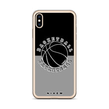 Load image into Gallery viewer, Basketball iPhone Case (Black &amp; Grey 1)