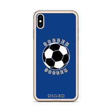Load image into Gallery viewer, Soccer iPhone Case (Blue 2)