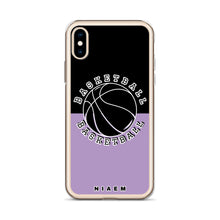 Load image into Gallery viewer, Basketball iPhone Case (Black &amp; Purple 2)