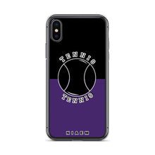 Load image into Gallery viewer, Tennis iPhone Case (Black &amp; Purple)