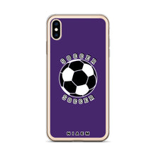 Load image into Gallery viewer, Soccer iPhone Case (Purple)
