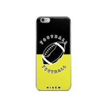 Load image into Gallery viewer, American Football iPhone Case (Black &amp; Yellow 3)